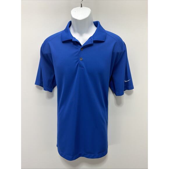 Nike Shirt Men's L Blue Dri-Fit Tour Performance Golf Polo Golfer 818050-480 - Picture 1 of 6